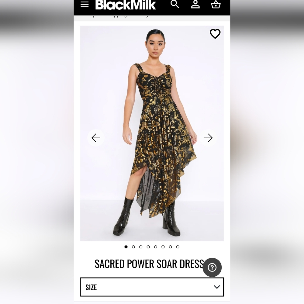 Blackmilk Sacred Power Soar Midi Dress